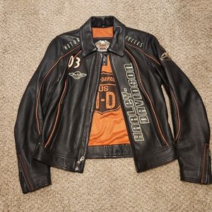 Genuine Harley Davidson 100th Anniversary Womens Leather Jacket (Small)